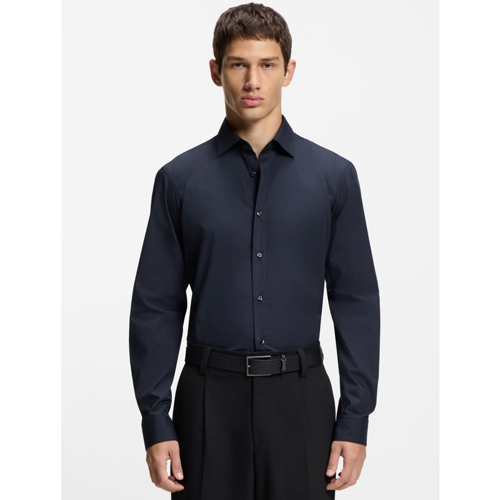Boss Men's Dark Navy Dress Shirt